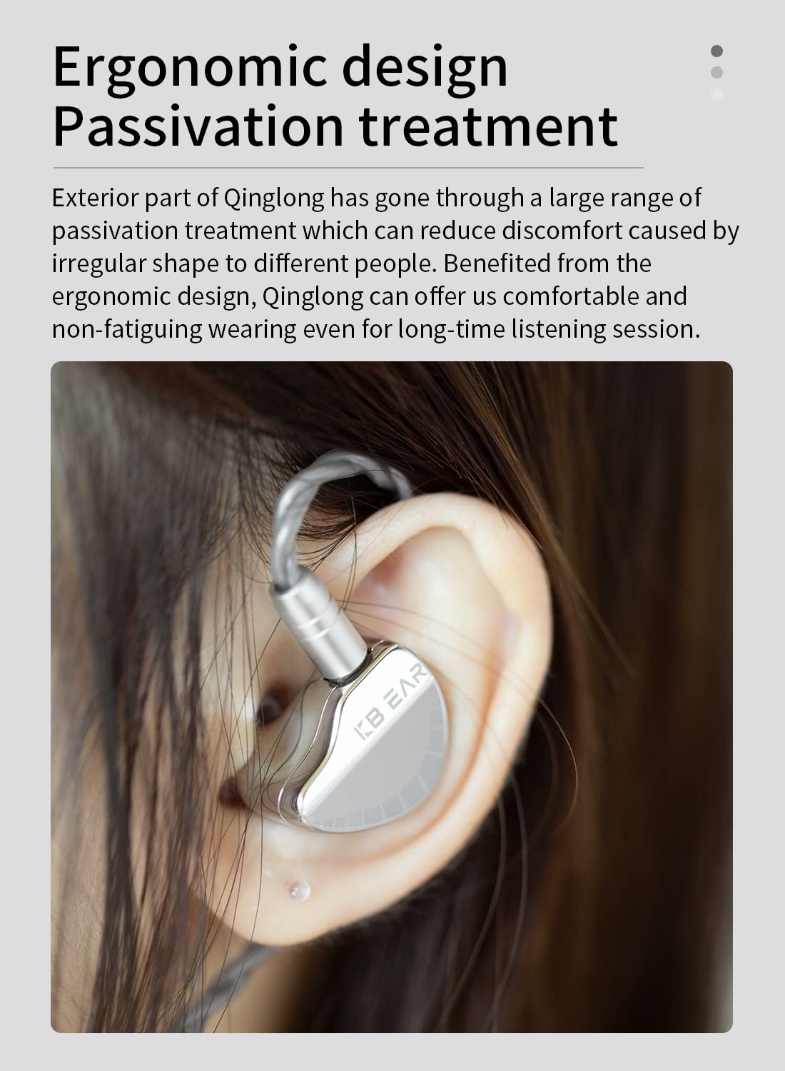 KBEAR Qinglong In Ear Wired Headphone No Mic,PU+PEEK Double-Layer Composite Diaphragm in Ear Monitor Stage IEM Headphone ,Noise Cancellation HiFi - View 6 of 7