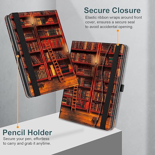 FINTIE Fintie Stand Case for Kindle Scribe Premium PU Leather Foldable Cover with Auto Sleep Wake Card Slot and Pen Holder for 10.2 Inch Kindle Scribe - View 10 of 11