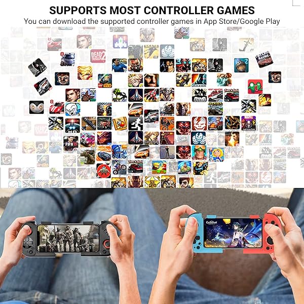 arVin arVin Wireless Gaming Controller: Portable Bluetooth Gamepad for iPhone 15/14/13 & Samsung Galaxy - Perfect for Call of Duty & Genshin - View 9 of 9
