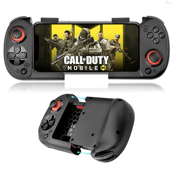 arVin arVin Wireless Gaming Controller: Portable Bluetooth Gamepad for iPhone 15/14/13 & Samsung Galaxy - Perfect for Call of Duty & Genshin - View 2 of 9