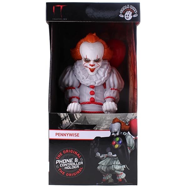 Exquisite Gaming Exquisite Gaming Pennywise Controller Holder: IT Licensed Mobile Stand & Cable Guy Figure - View 5 of 7
