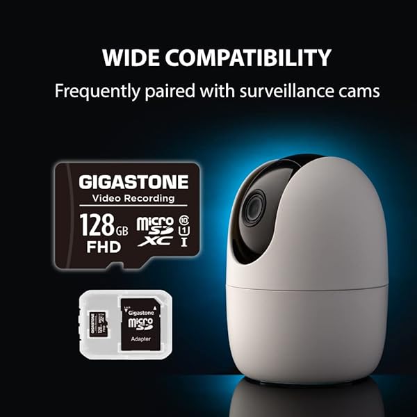 Gigastone GIGASTONE 128GB Micro SD Card 5-Pack for 4K Video GoPro Surveillance Dash Cam Drone UHS-I Class 10 with Adapter 85MB/s Memory Card - View 7 of 8