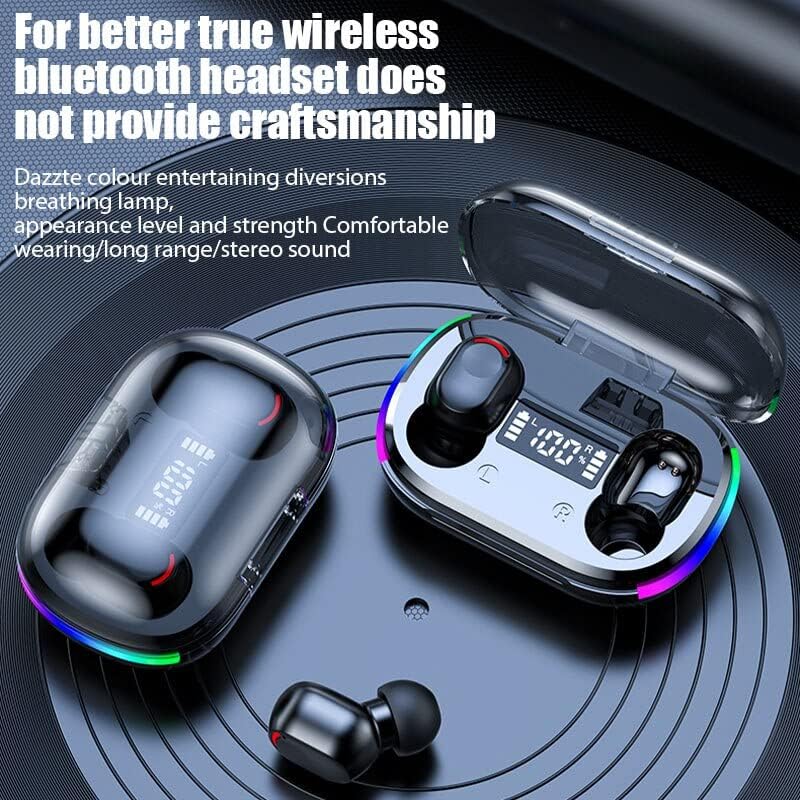 BDandM Wireless Earbuds, HiFi Digital LED Display Stereo Gaming Earbuds Bluetooth Headphones, TWS Wireless Earphones in-Ear Ear Buds, for Gaming, - View 4 of 8
