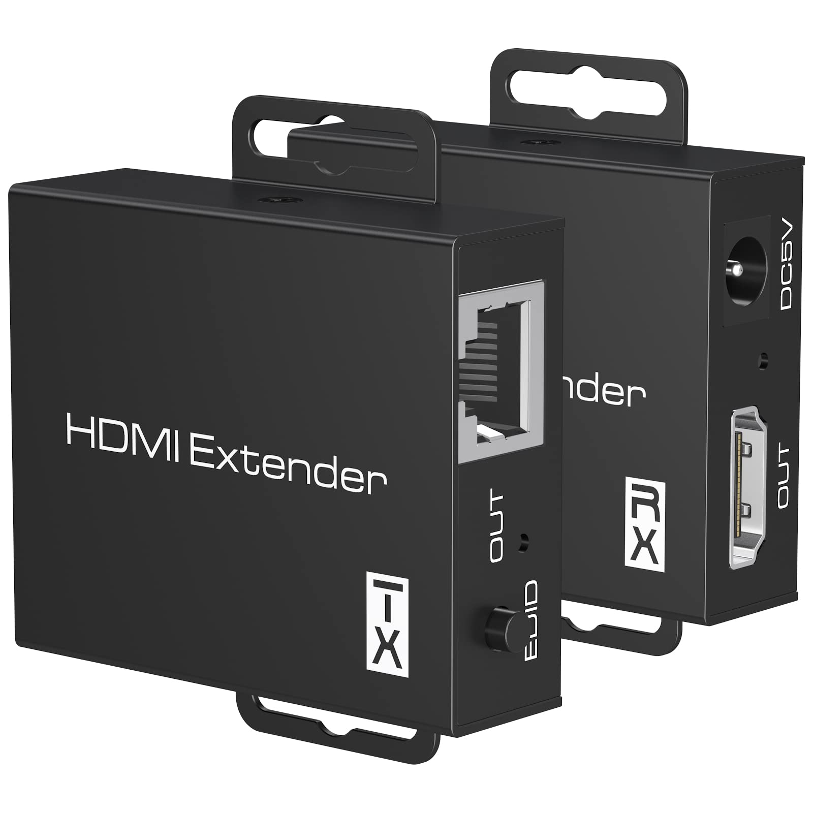 CMSTEDCD HDMI Extender Over Ethernet Cat5e/6 Up to 196Ft Full 1080p 3D Adapter Converter Repeater Transmitter Receiver Power Over Cat - View 8 of 8