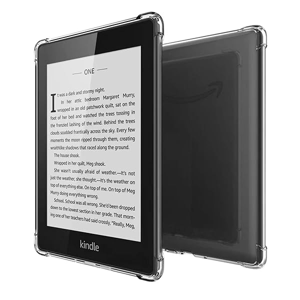 SFFINE "Clear TPU Case for 6" Kindle Paperwhite 10th Gen (2018) - Scratchproof Slim Gel Cover" - View 3 of 8