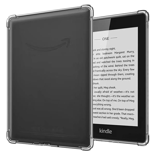 SFFINE "Clear TPU Case for 6" Kindle Paperwhite 10th Gen (2018) - Scratchproof Slim Gel Cover"