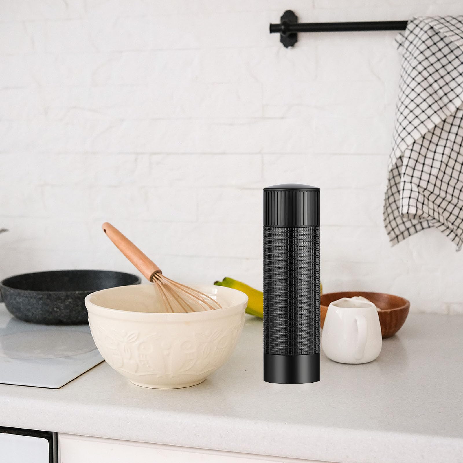 ARKNOAH Premium Pepper Grinder Heavy Duty Aluminum Manual Mill for High Output Less Cranking Perfect for Home and Kitchen Use - View 8 of 9