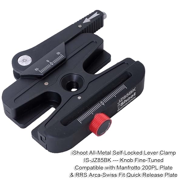 iShoot iShoot All-Metal Quick Self-Locked Clamp Adapter for Manfrotto & Arca-Swiss: Fine-Tune Your Camera Setup - View 4 of 10