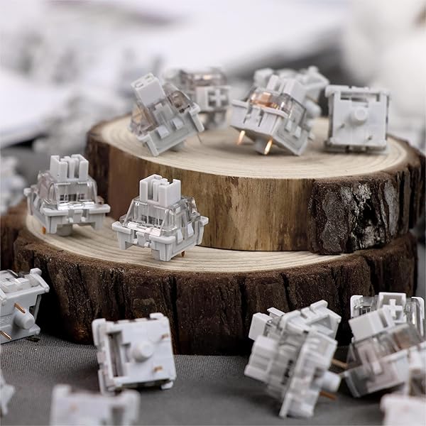 EPOMAKER EPOMAKER LEOBOG Graywood V3 Linear Switch Set - 100 Pre-lubed 40gf 3-Pin Switches for Custom Gaming Keyboards - View 7 of 9