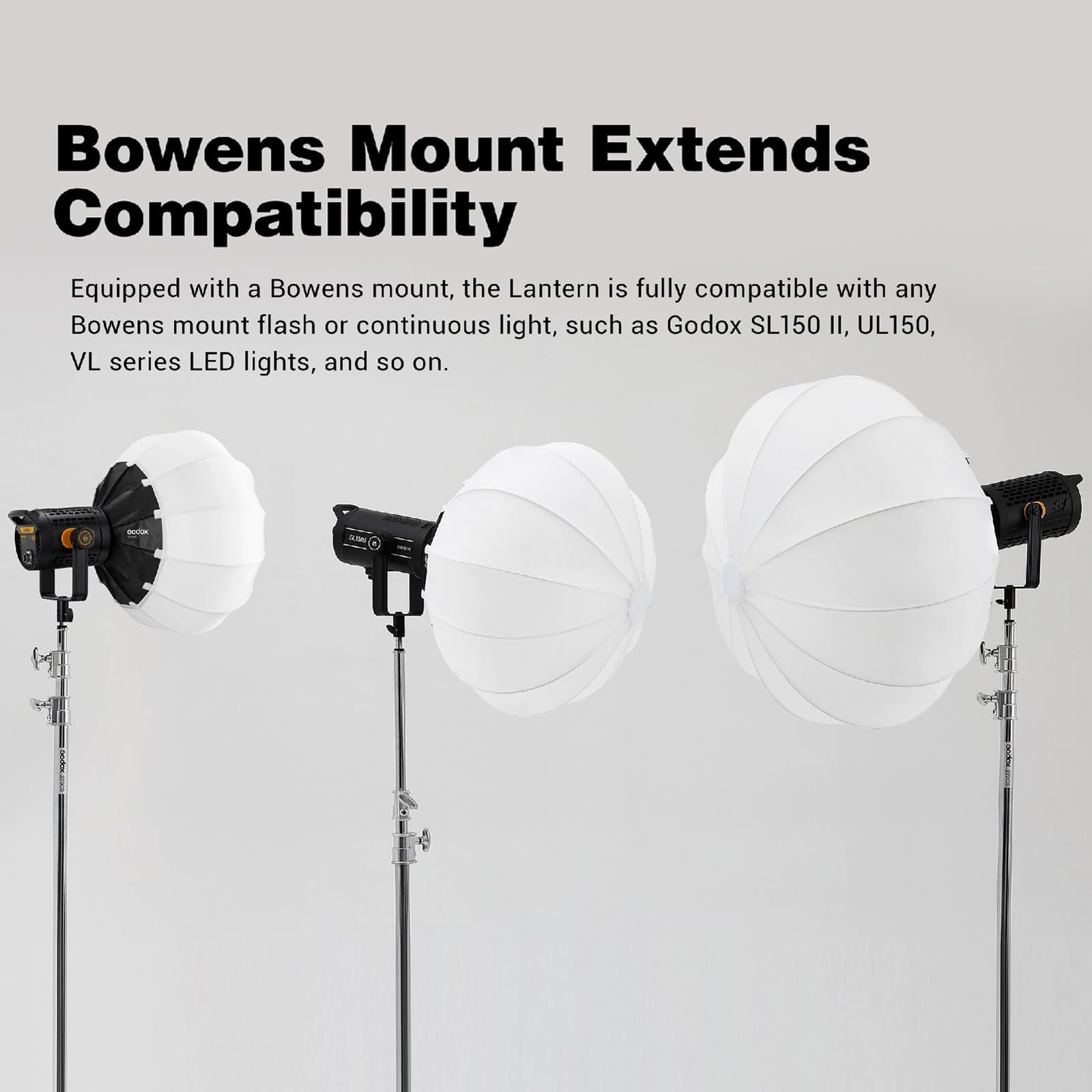 Godox CS-65D 26inch Lantern Softbox Quick Setup Soft Light Modifier with Skirt and Carry Bag for Bowens Mount Studio Flash - View 5 of 9