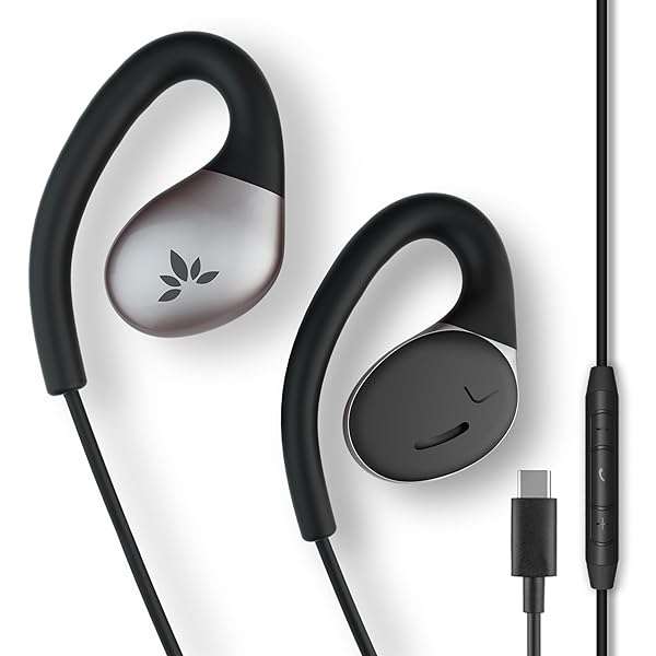 Avantree Avantree Resolve-C: Type C Wired Open-Ear Earbuds for Samsung & iPhone 15 - Comfortable Fit with In-Line Controls - View 2 of 8