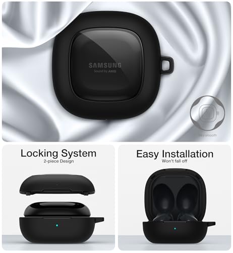 SURITCH Buy SURITCH Shockproof Protective Case for Samsung Galaxy Buds FE/2 Pro/2/Pro/Live - Durable Cover with Carabiner - View 6 of 9