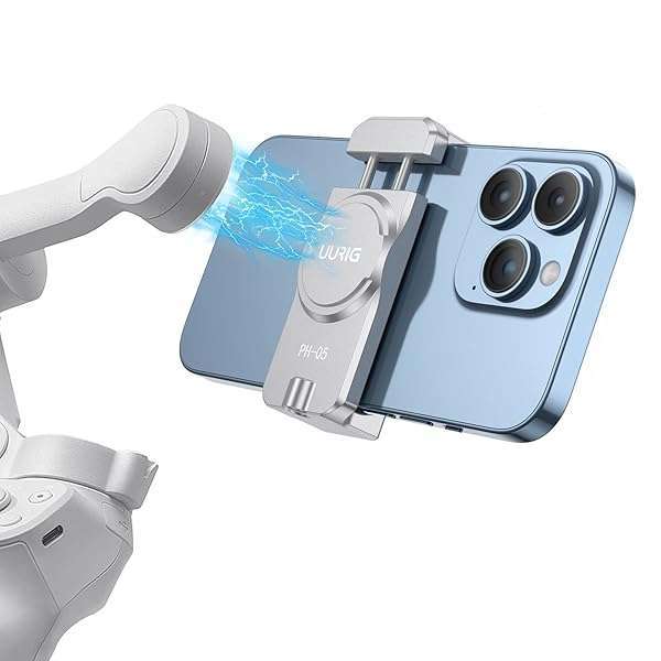 VRIG Select UURIG Magnetic Phone Clamp for DJI OM: Tripod Mount & Gimbal Holder for OSMO 5/OM 4/4 SE Accessories