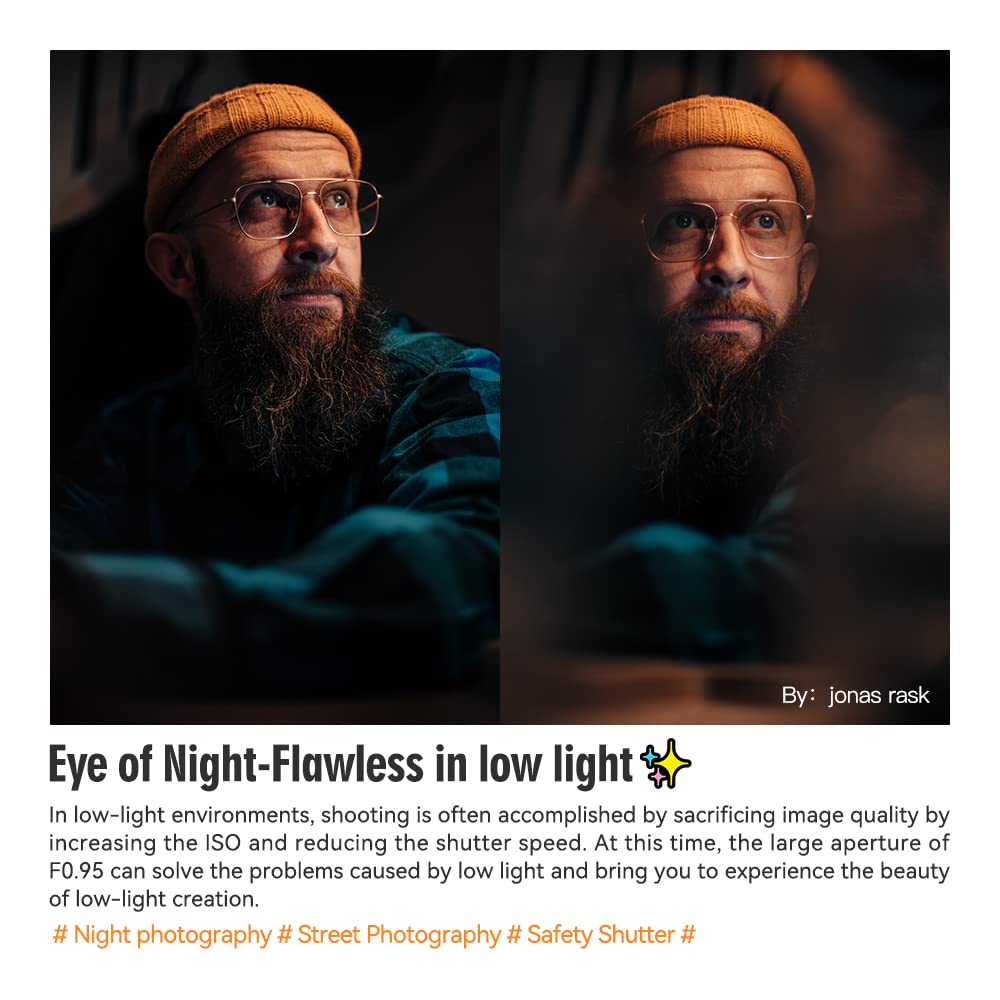 TTARTISAN TTArtisan 35mm F0.95 Wide Angle Manual Lens for Canon EOS R RF Mount Mirrorless Cameras - View 3 of 9