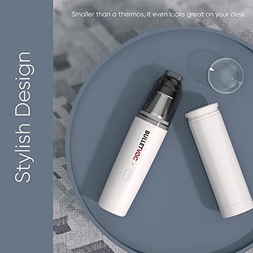 URBAN SOMBRERO BulletVac Portable Car Vacuum Handheld Cordless Cleaner with 8000PA Suction for Deep Cleaning Home Office Pets Hair Dust and More - View 4 of 11