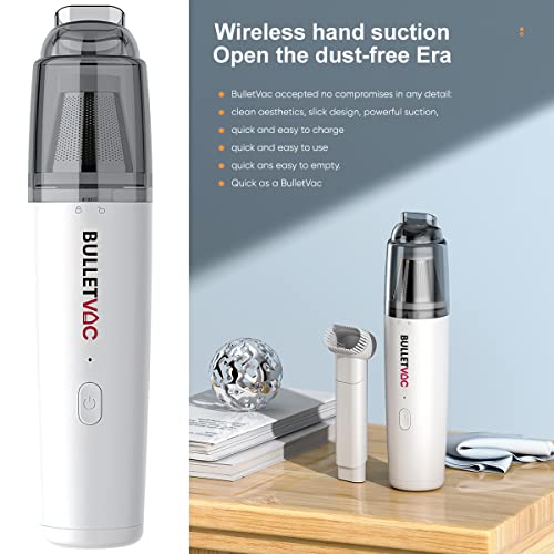 URBAN SOMBRERO BulletVac Portable Car Vacuum Handheld Cordless Cleaner with 8000PA Suction for Deep Cleaning Home Office Pets Hair Dust and More - View 9 of 11