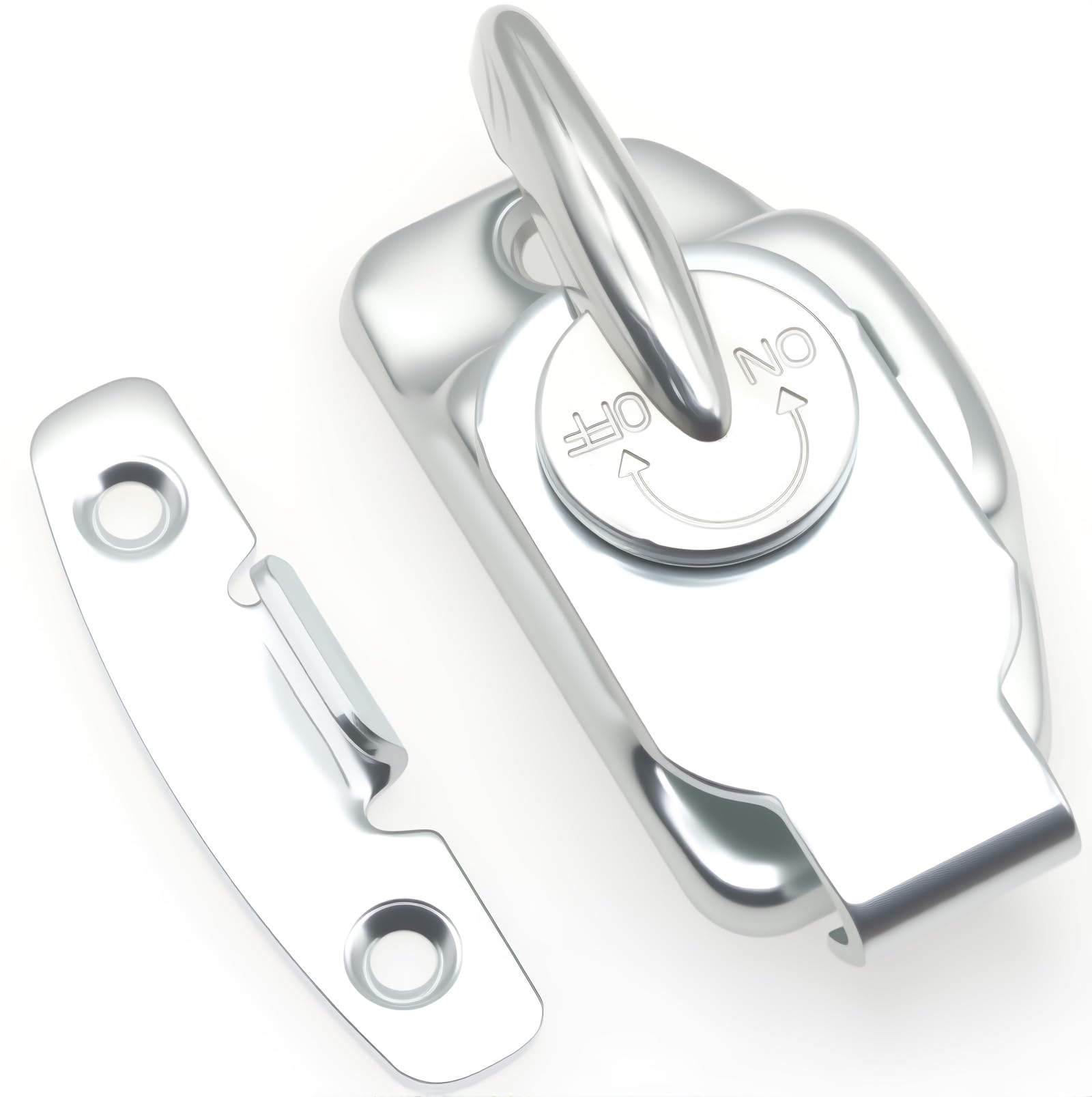 FDXGYH FDXGYH 2 Pack Dining Table Locks Heavy Duty Align-N-Lock Leaf Buckle Connector with Screws for Extension Tables and Workstations - View 4 of 5