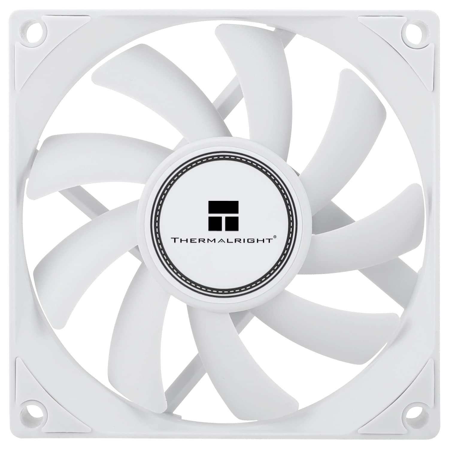 Thermalright TL-8015W 80mm Slimline CPU Fan Quiet 4pin PWM 2200RPM for Efficient Computer Cooling White