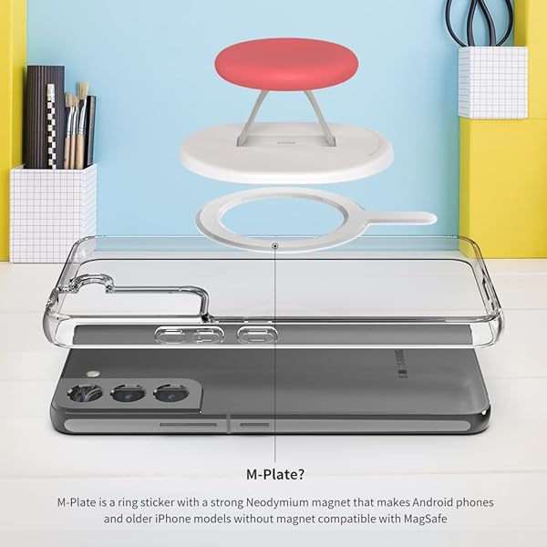 Sinjimoru Sinjimoru Magnetic Phone Grip & Holder for iPhone 16-12 | Comfortable MagSafe Accessory in M-Mini Tok Black - View 9 of 9