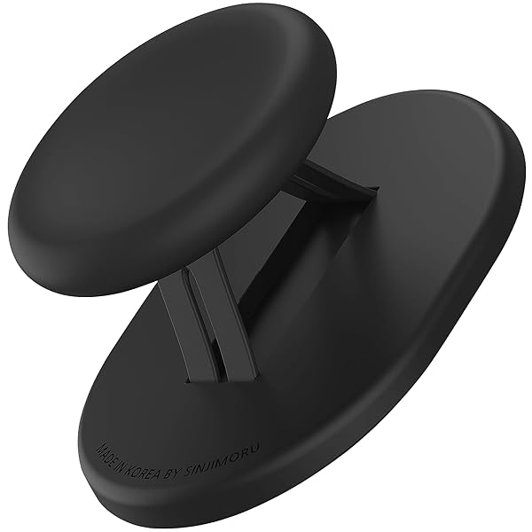 Sinjimoru Sinjimoru Magnetic Phone Grip & Holder for iPhone 16-12 | Comfortable MagSafe Accessory in M-Mini Tok Black - View 2 of 9