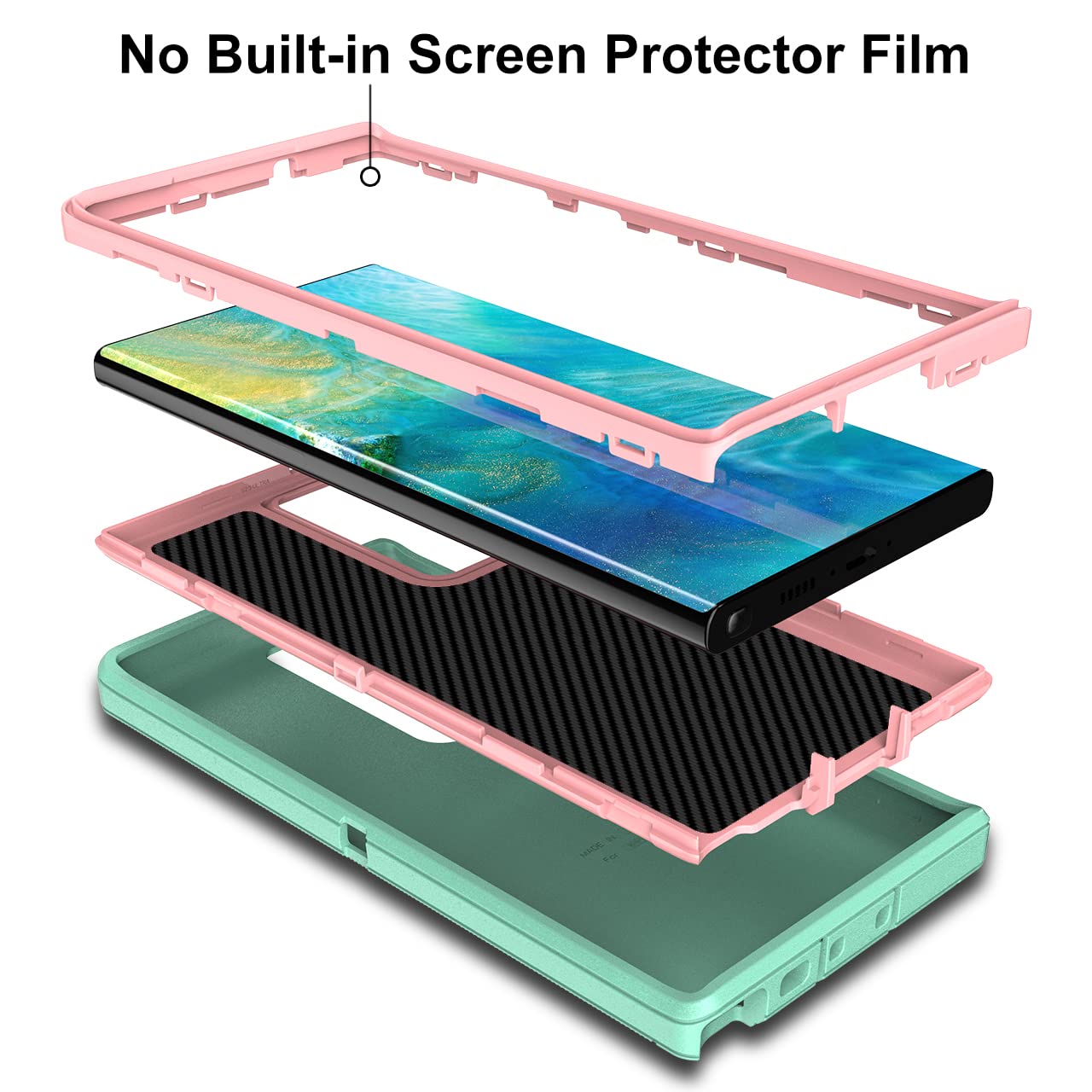 MXX MXX Samsung Galaxy S23 Ultra Case 3 Layer Heavy Duty Rugged Bumper Shock Dust Proof Cover for Galaxy S23 Ultra Phone 6.8 Inch - View 3 of 9