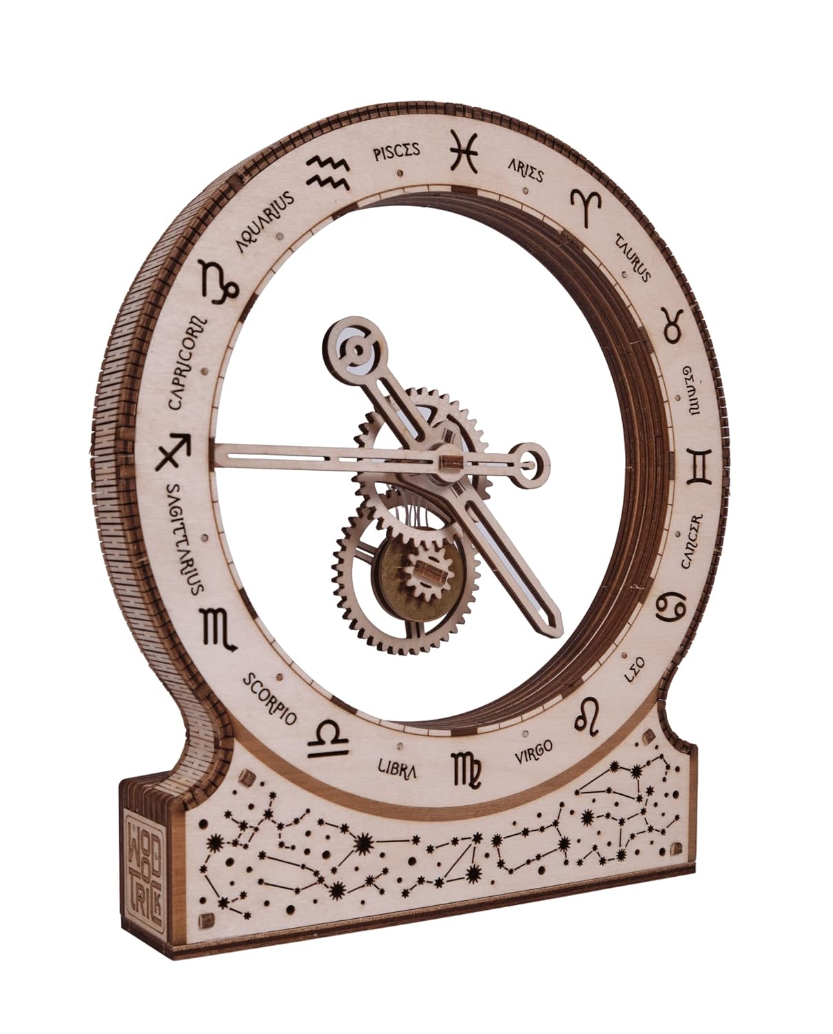 Wood Trick Wood Trick Zodiac Kinetic Clock 3D Wooden Puzzle for Adults and Kids - Aesthetic Design and Engineering DIY Model Kit - View 4 of 8