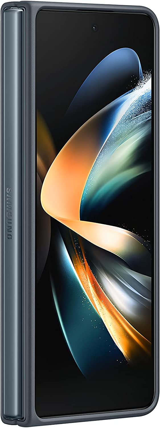 Samsung Premium Leather Case for Samsung Galaxy Z Fold 4 - Elegant & Protective Gray Green Cover - View 2 of 4