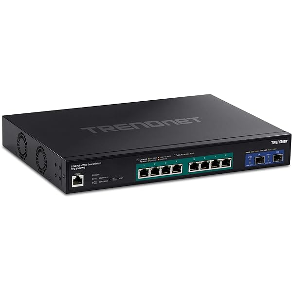 TRENDnet Buy TRENDnet 10-Port Multi-Gig PoE+ Switch: 8 x 2.5G Ports, 10G SFP+ Slots, Managed Ethernet, Lifetime Protection - TPE-3102WS - View 2 of 10