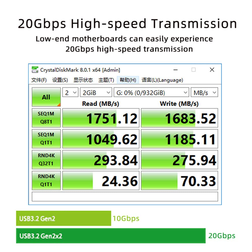 cablecc Cablecc 20Gbps USB 3.2 Gen2 Type-C Female to PCI-E 4X Express Card Adapter for Desktop Motherboard - View 3 of 9