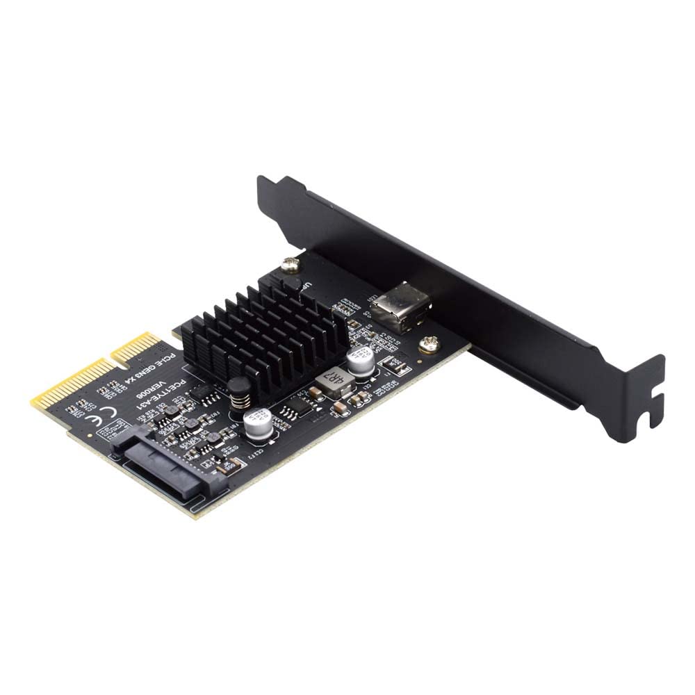 Cablecc 20Gbps USB 3.2 Gen2 Type-C Female to PCI-E 4X Express Card Adapter for Desktop Motherboard