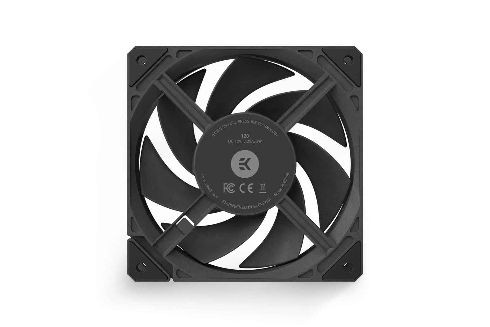 EKWB EK-Loop FPT 120mm Fan High Performance 550-2300 RPM Black Cooling Solution - View 2 of 9