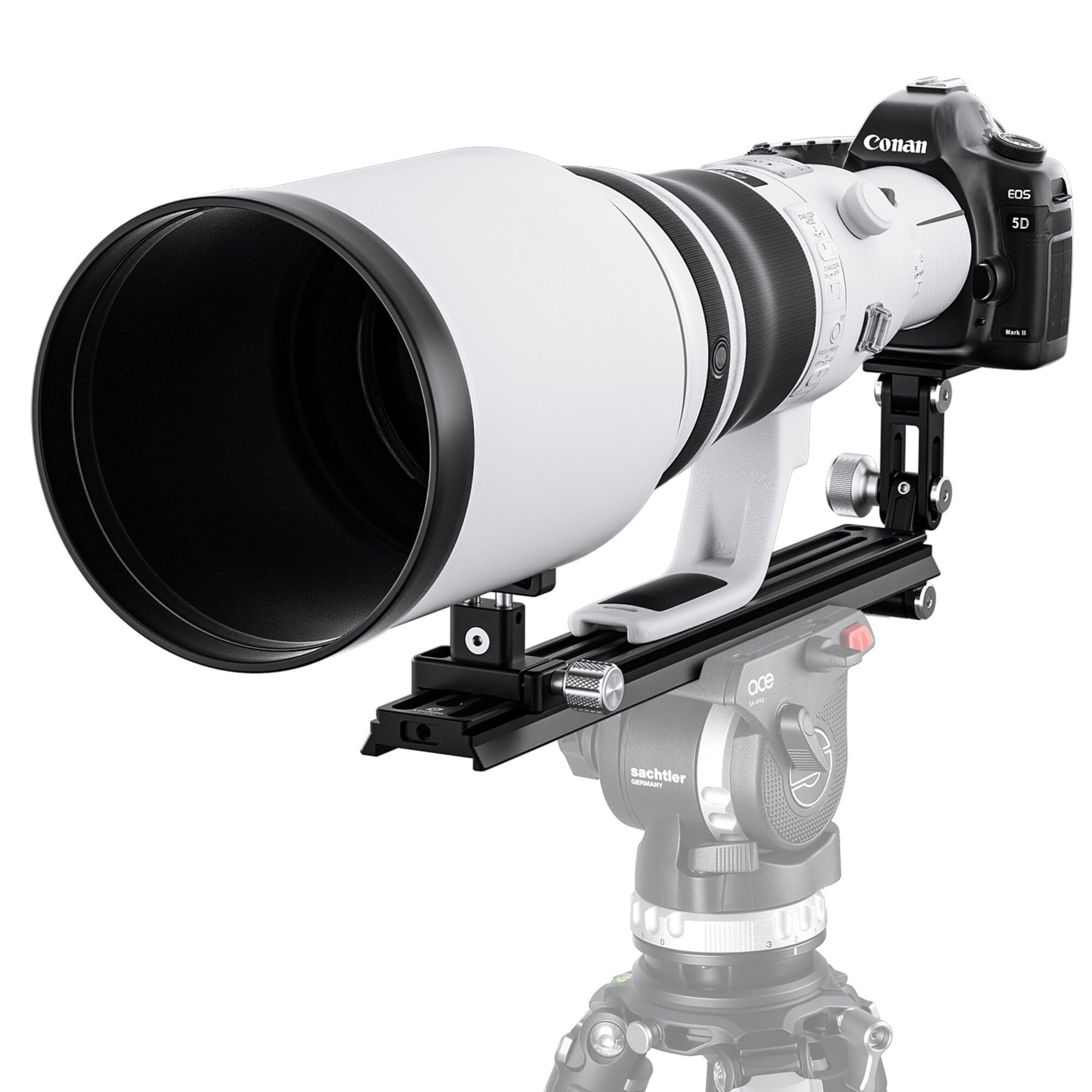 Leofoto VR-380Kit 380mm Dual Pivot Long Lens Support for Manfrotto and Sachtler Tripod Head - View 7 of 9