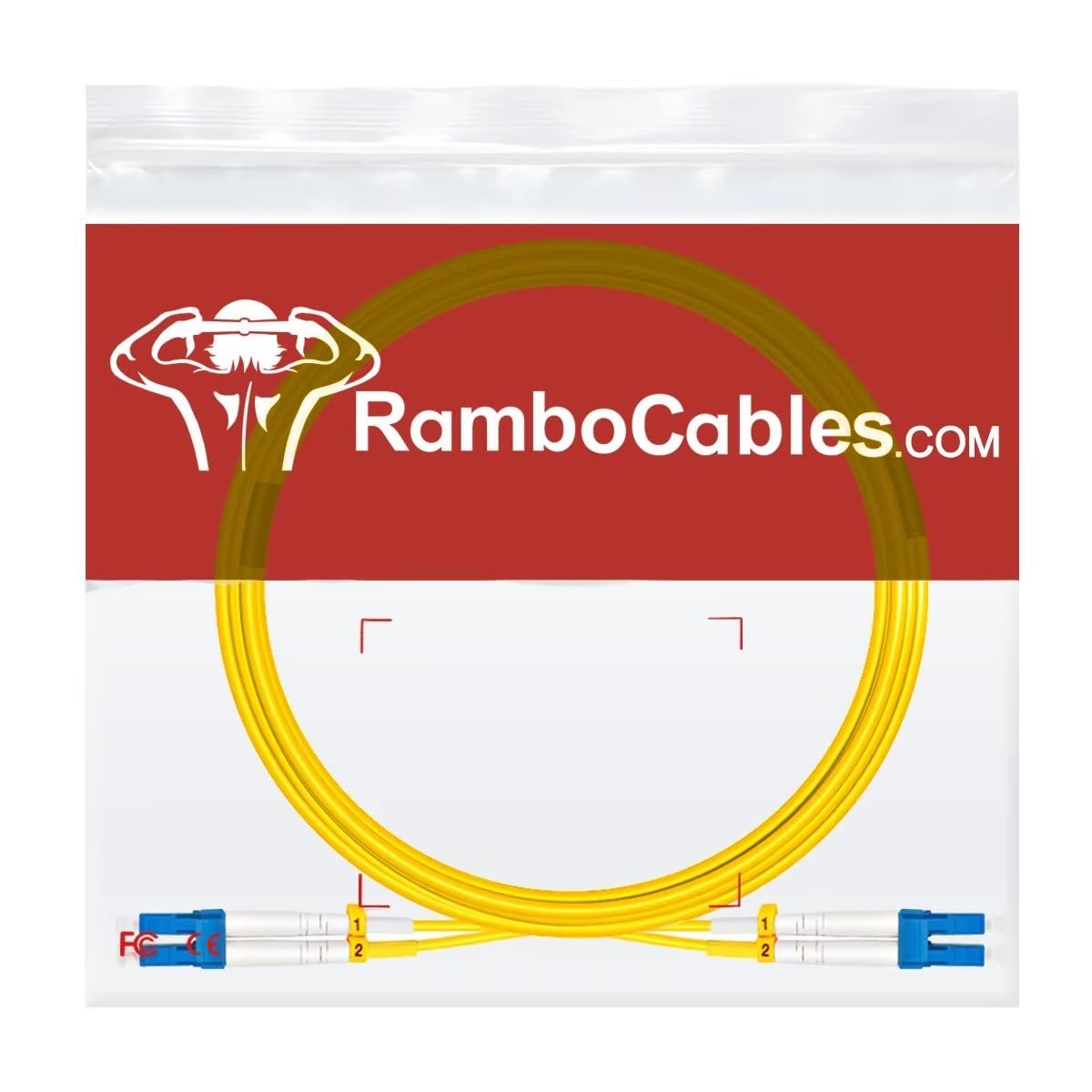 5m(15ft) Single Mode Fiber Patch Cables OS2 LC to LC, Options 7inch~1000ft, Fiber Optic Cable 10G SMF LSZH Duplex 9 125?m OD 2.0mm (5pack), - View 7 of 7