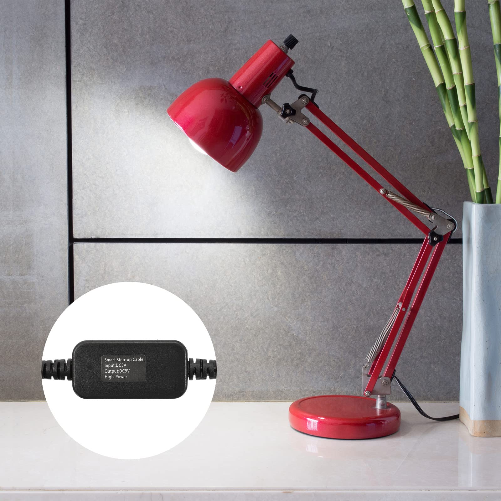 YOKIVE DC 5V to DC 9V USB Step Up Voltage Converter Power Cable for Routers Cameras and Car Driving Recorders Black 12W 2A - View 3 of 5