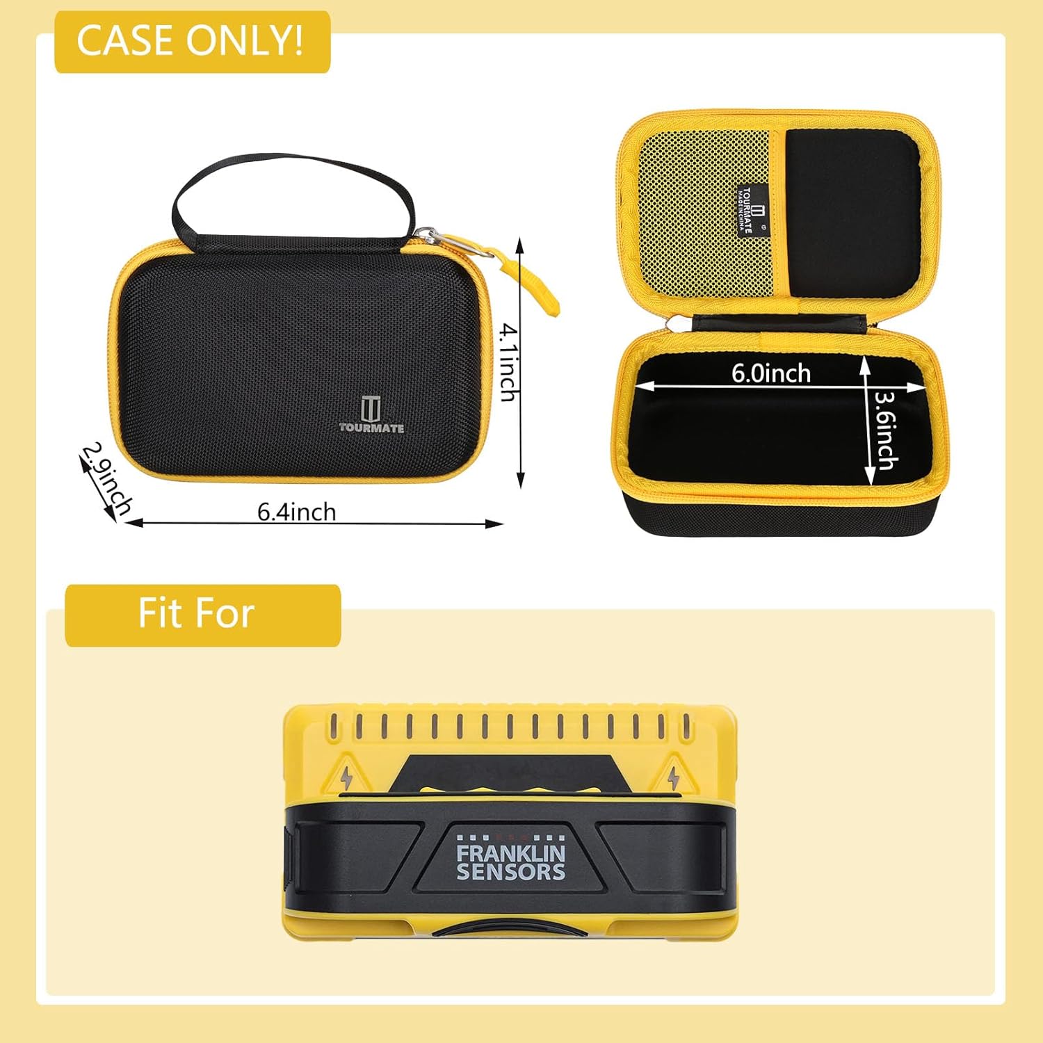 Tourmate Hard Case for Franklin Sensors ProSensor M90 M150 Professional Stud Finder Tourmate Case Only - View 5 of 8