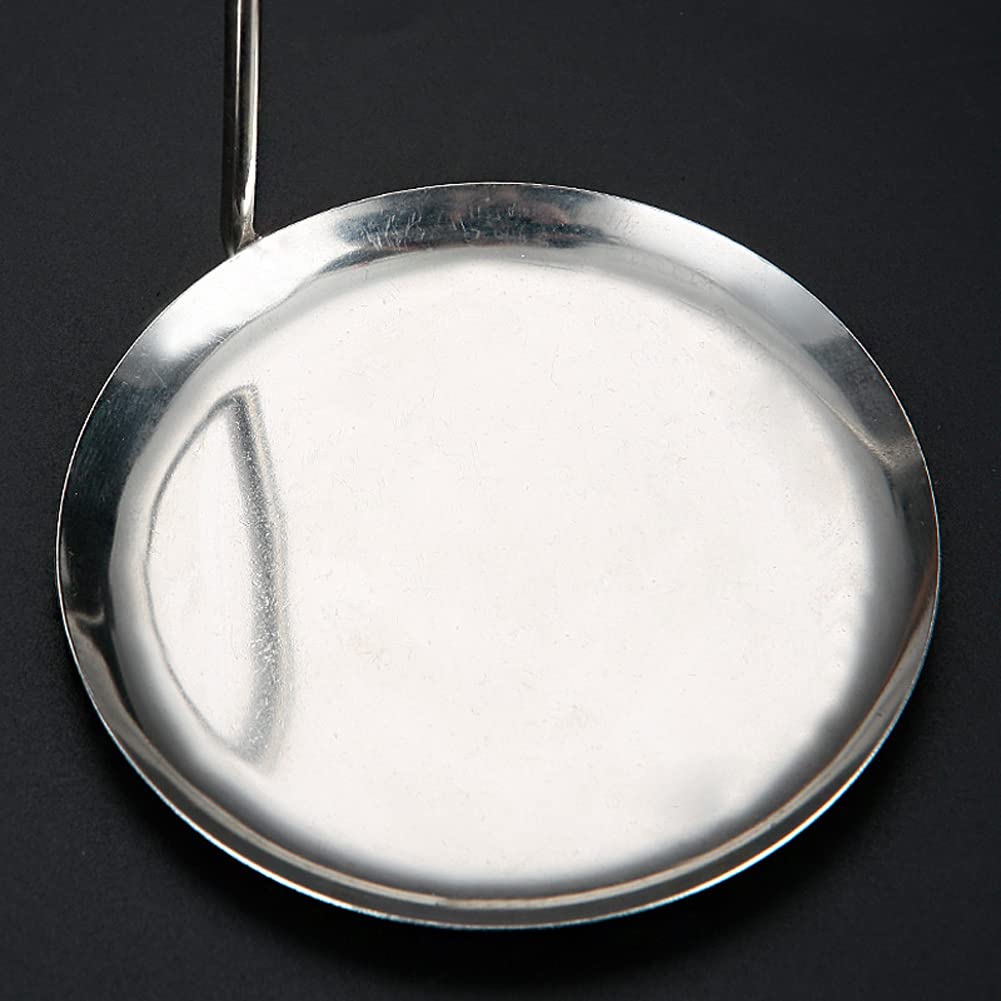 lasenersm Stainless Steel Pancake and Meatball Mold Set 2 Pieces Deep-fried Scoop with Handle 11cm Silver Kitchen Tool - View 7 of 7