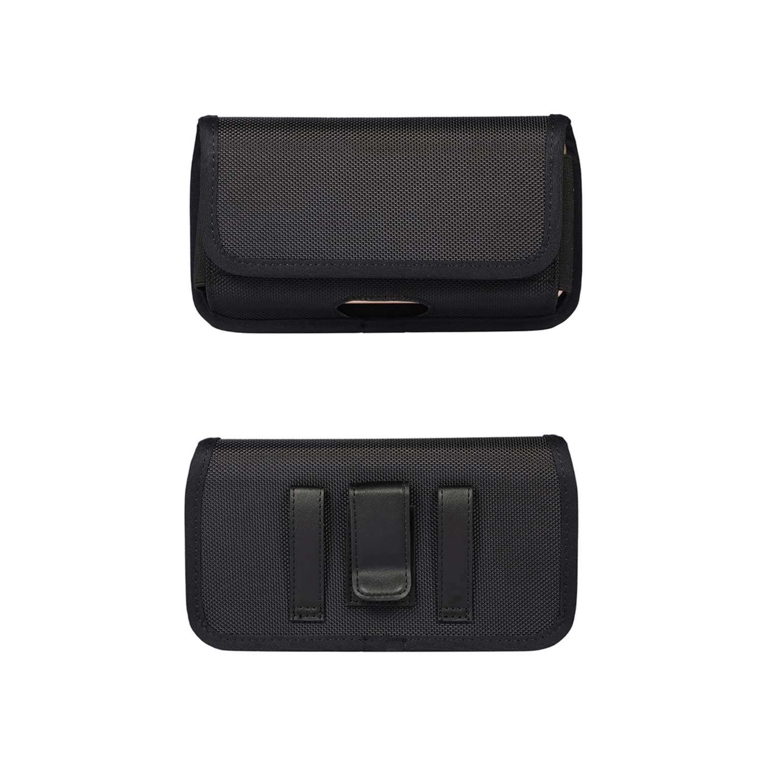 Rugged Nylon Cell Phone Holster for Samsung S25 Ultra S24 Ultra S23 Ultra, Galaxy A16 A14 A12 A13 A06 A03S A23 A32 5G, Moto G Power G 5G (2025 2024) - View 2 of 6