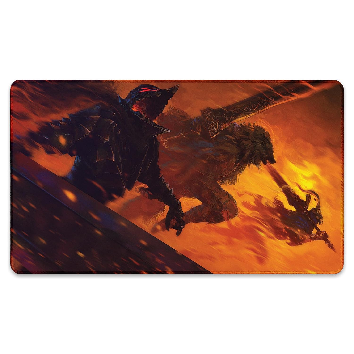 Paramint Paramint Brothers in Arms Stitched MTG Playmat by Anato Finnstark Compatible with Magic The Gathering YuGiOh TCG Original Designs - View 2 of 7