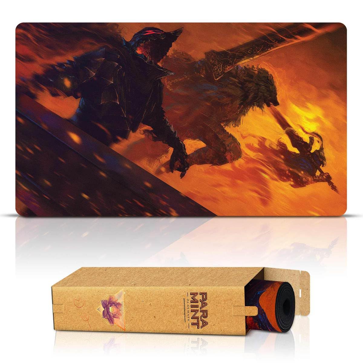 Paramint Paramint Brothers in Arms Stitched MTG Playmat by Anato Finnstark Compatible with Magic The Gathering YuGiOh TCG Original Designs