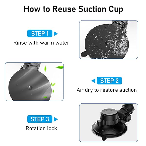 SDSACZMU Uniden Radar Detector Suction Cup Mount for Windshield & Dashboard - Easy Installation - View 8 of 9