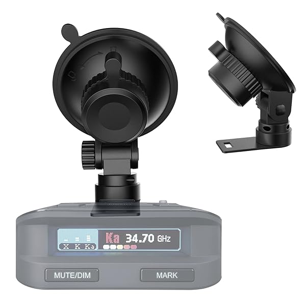 SDSACZMU Uniden Radar Detector Suction Cup Mount for Windshield & Dashboard - Easy Installation - View 2 of 9