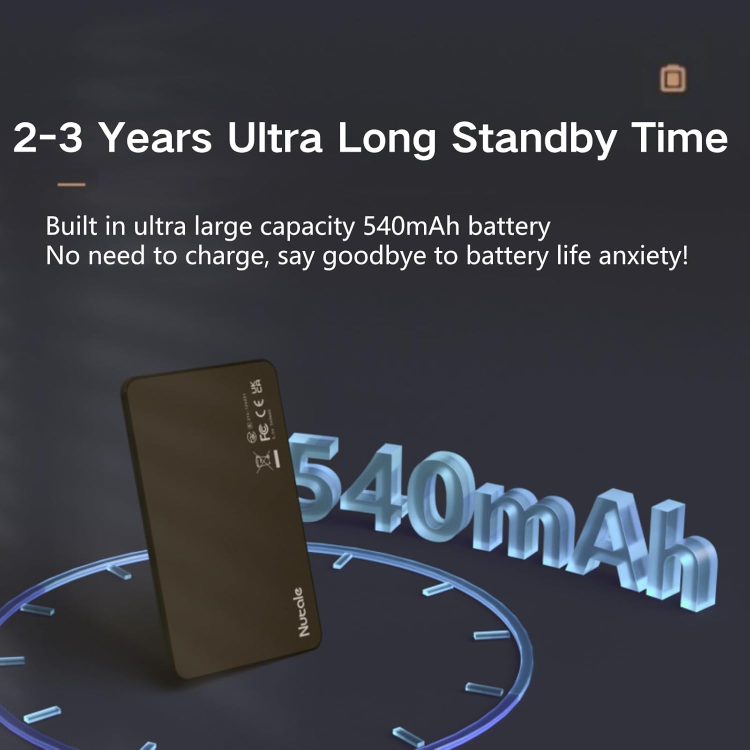 Nutale Nutale Air Smart Card Wallet Finder Thin Bluetooth Tracker for FindMy APP iOS Item Locator for Wallet Luggage Tags IP65 Water Resistant - View 7 of 9