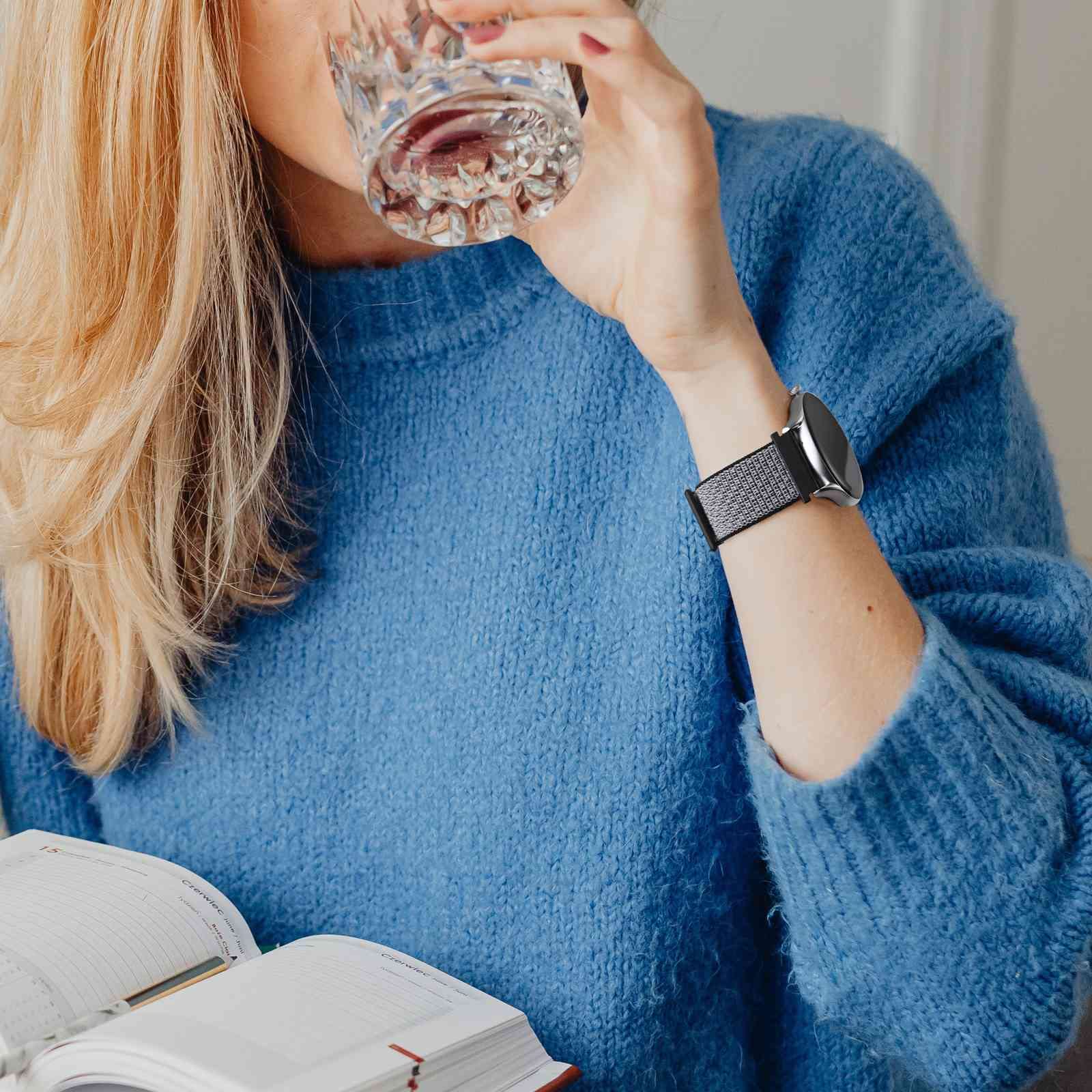 ANNEFIT Nylon Sport Loop Watch Bands 20mm Quick Release Adjustable Strap for Men Women Black Army Green 2 Packs - View 6 of 8