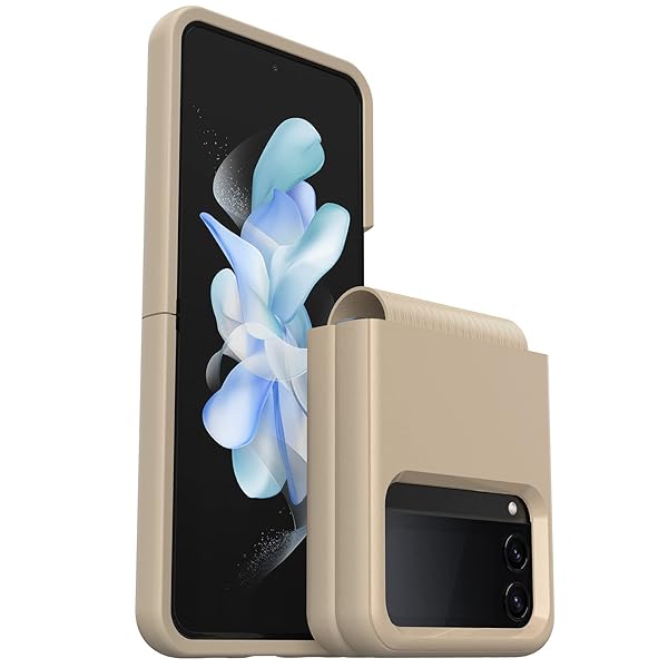 OtterBox Symmetry Flex Series Case for Samsung Z Flip4 Don't Even Chai Brown