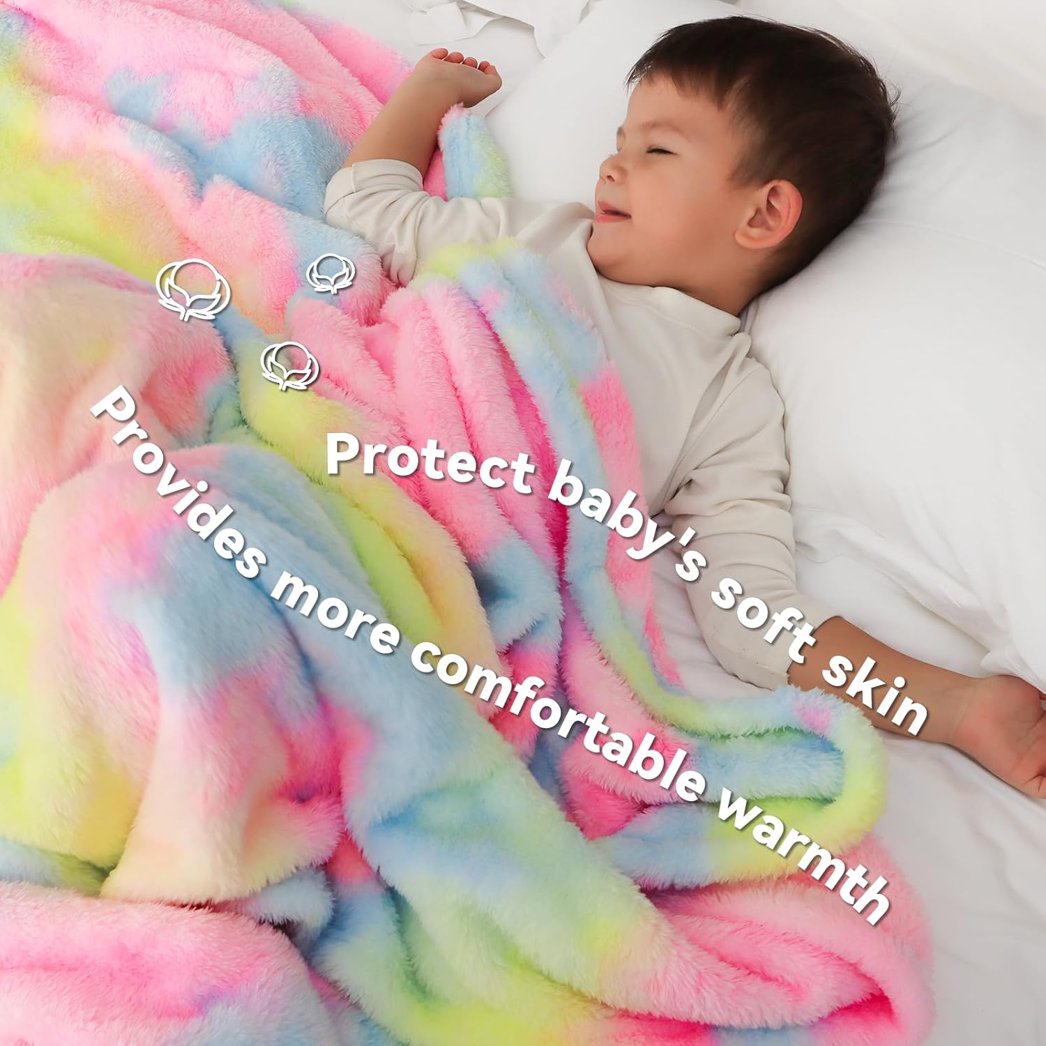 MUGD MUGD Soft Fleece Throw Blanket for Kids Warm Cozy Bed Blanket Ideal for Comfort and Style - View 4 of 7