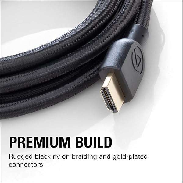 Elgato Elgato HDMI 2.1 Cable - 48 Gbps, 8K@60Hz, 4K@120Hz, eARC, Dolby Atmos - Compatible with PS5, Xbox Series X, HD60 X (6.5ft) - View 4 of 7