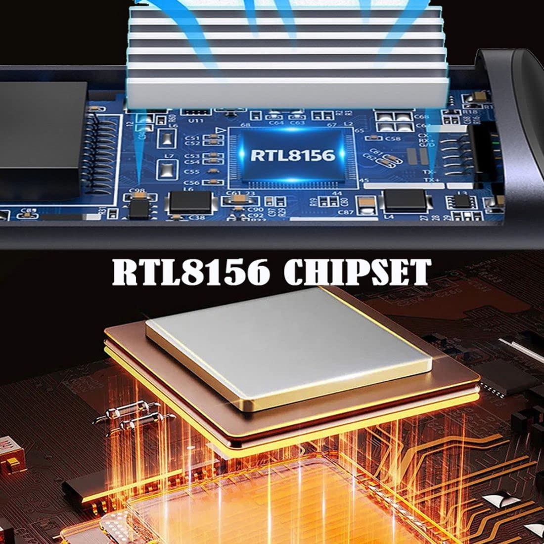 CY USB C to 25Gbps Ethernet Adapter USB 31 Type C to RJ45 2500Mbps Gigabit Network Adapter for Laptop - View 5 of 6