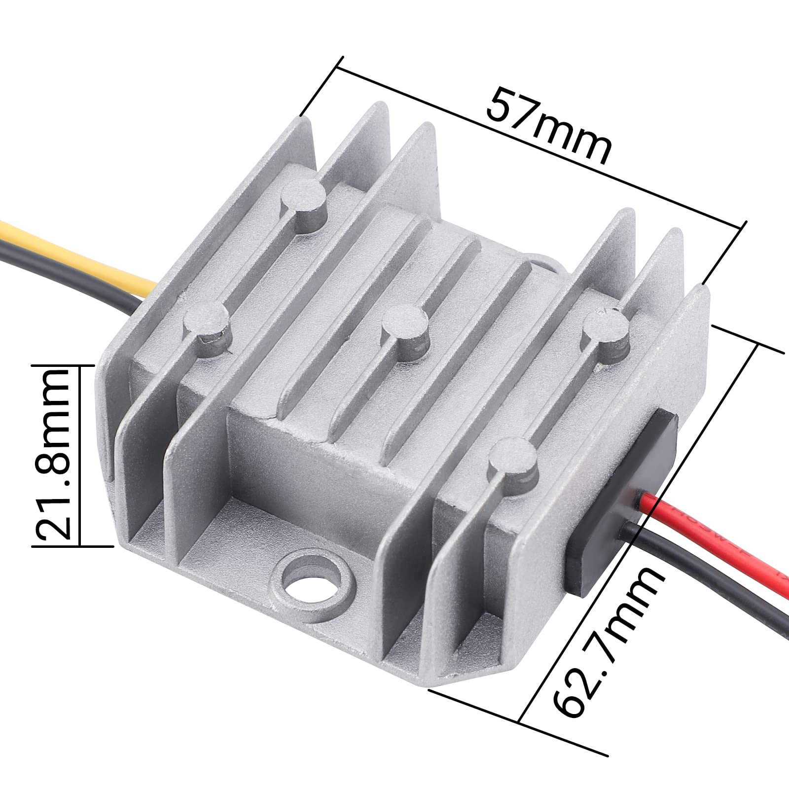 DROK DROK 5V to 12V Waterproof Step Up Converter 1A 12W Voltage Regulator for Solar Panels Power Supply - View 3 of 7