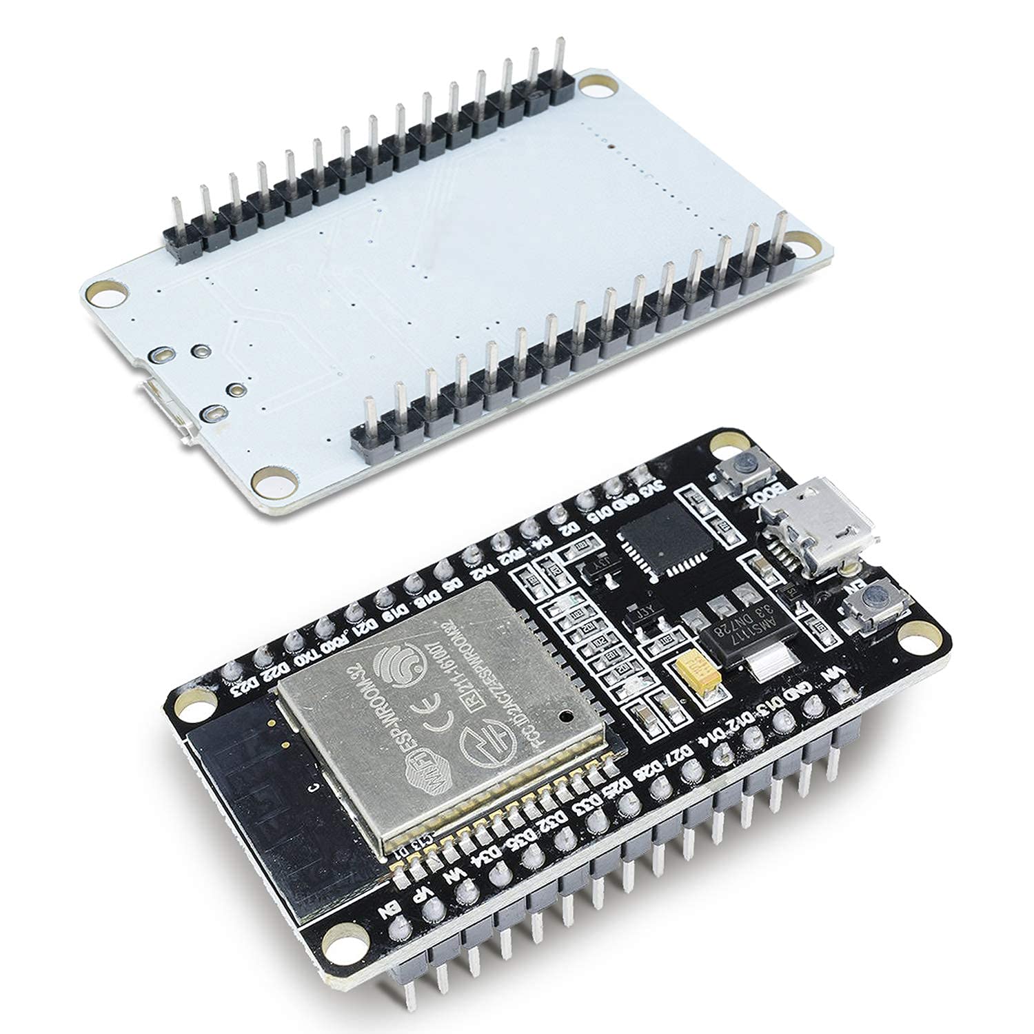 6-Pack ESP-WROOM-32 Development Board Aideepen ESP32S Dual-Core 2.4GHz Compatible with Arduino Nodemcu MicroPython 30PIN Micro USB - View 7 of 7