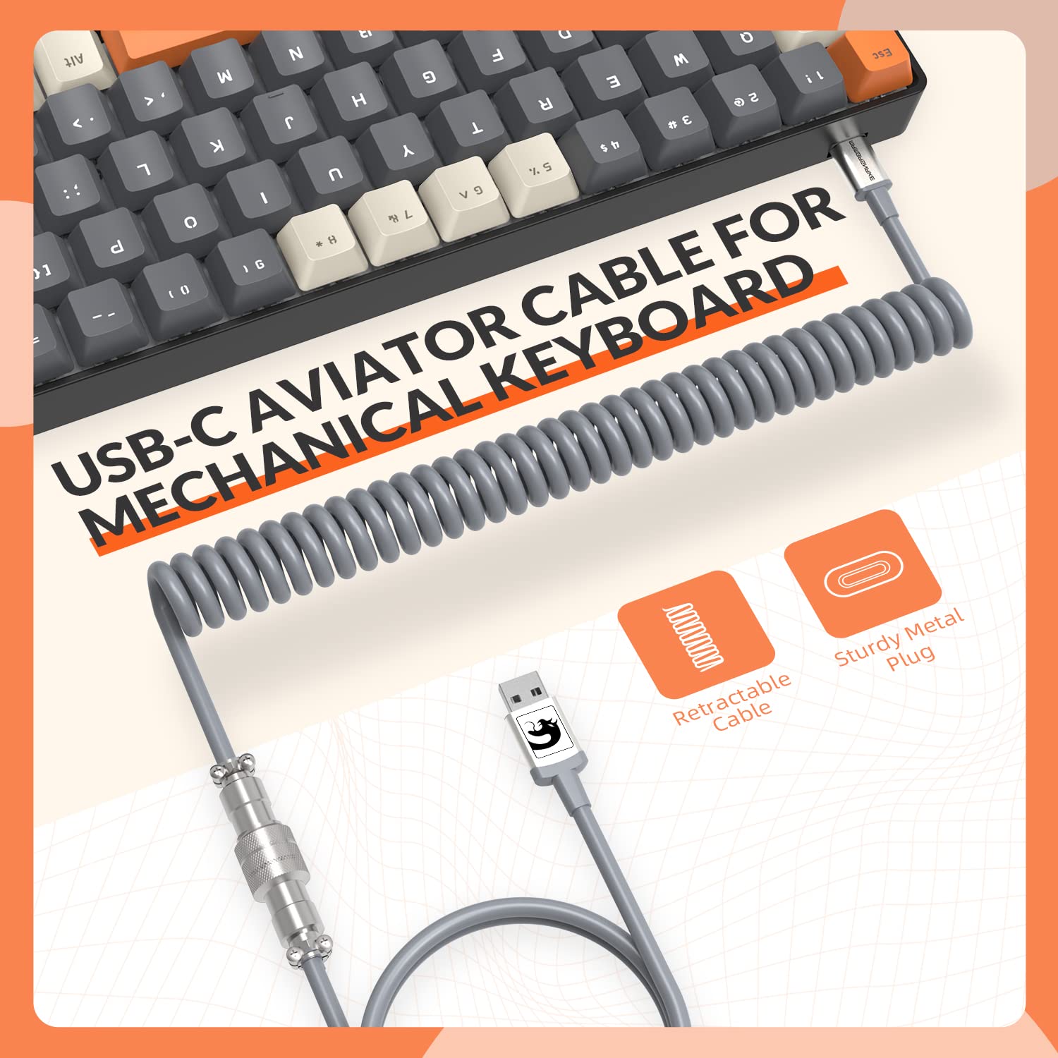 ZIYOU LANG RK-T8PR0 Wired 65% Mechanical Gaming Keyboard and Mouse with Cloud Wrist Rest RGB Backlit Anti-ghosting TKL Mini Coiled Cable Tactile - View 7 of 9